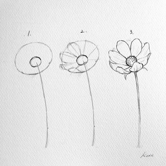 شاهد...فنانة كورية تكشف عن كيفية رسم زهور مثالية في 3 خطوات بسيطة فقط! 4